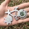 DEAD Distribuidora Llave Bicicleta Herramienta Multiusos Navaja Llavero Camping