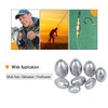 Atibin Removable Egg Lead Fishing Sinkers Saltwater Fishing Oval Sinkers