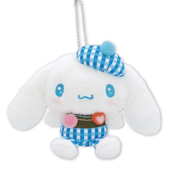 Nakajima Corporation Sanrio Characters Gingham Denim Cinnamoroll Mascot 210890-25 H