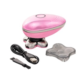 Pop Sonic 5-Head Electric Shaver Kit - Unisex (Rose Gold) Shaver for Face, Head & Body - Smooth, Waterproof USB Rechargeable Trimmer with 360-Degree Precision Cut Heads for Men & Women