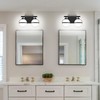 SOLFART Black Bathroom Light Fixture 2 Light Bathroom Vanity Light