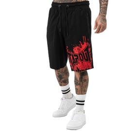 Tapout Men's Shorts, black / red, XL