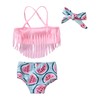 Toddler Infant Baby Girls Swimsuit Watermelon Tassels Bikini Two Pieces
