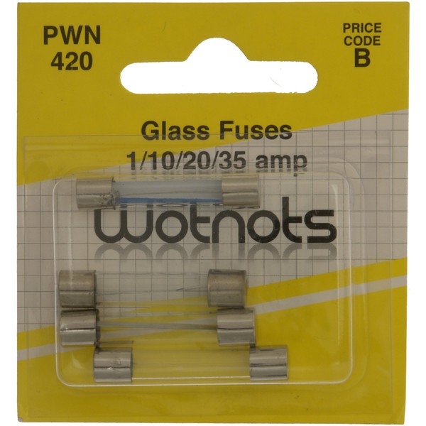 Pearl PWN420 Assorted Glass Fuses 1/10/ 20 and 35 A