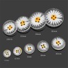10Pcs Resin Buttons Vibrant Daisy Design for Sewing and DIY