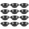 12 Pack 5" Mini Black Tart Pans, Carbon Steel Round