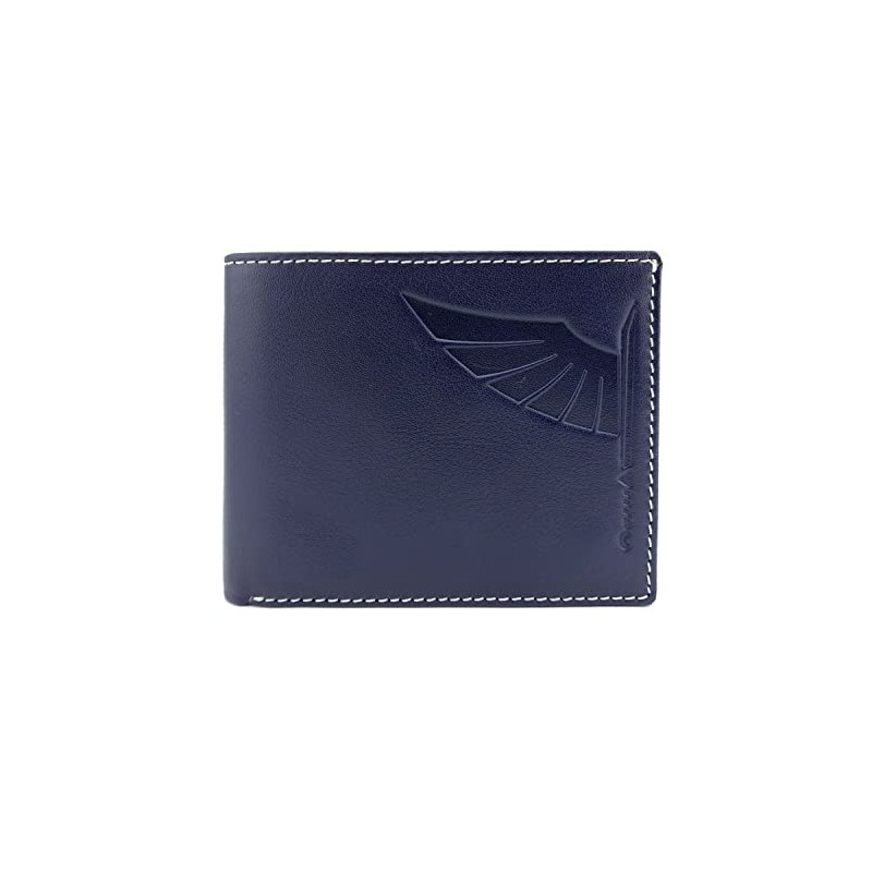 Piel Cabrera National Police Honors Blue Minimalist License Plate Wallet,