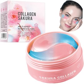 Parches Para El Contorno De Ojos - 60 Unidades. Mascarillas Antiedad Con Colágeno Y Ácido Hialurónico. Mascarilla Hidratante Para Eliminar Ojeras E Hinchazón.