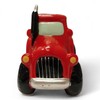 Tractor Piggy Bank Ceramic in Red