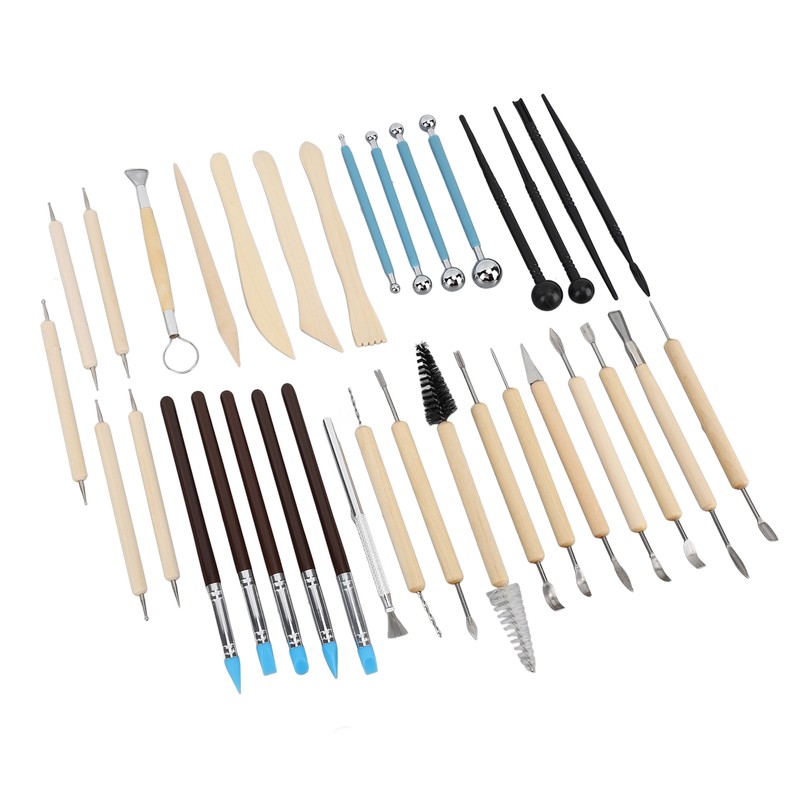 36Pcs Pottery Clay Sculpting Tools Kit Set Ceramic Carving Sculpting