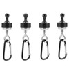 Coollooda Magnetic Carabiner, Set of 4, Magnetic Hooks, Camping Hooks,