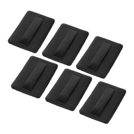 BIUDECO Makeup 6pcs Soft Puff Black Pu Luxury for Foundation Perfect for Cosmetics