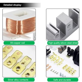 Youmile 2 pcs HVAC Motor Contactor 2 Pole 40A 24V Coil Air conditioner external unit contactor 24 VAC for A/C, Heat Pump, Refrigeration Systems, Condenser, Compressor