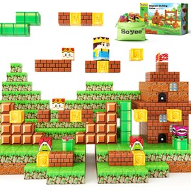 Magnetic Blocks Building Toys - Build Mine Magnet World Set Toddler Kids Sensory Toys for Boys & Girls Ages 3-5 5-7 8-12, 1'' Magnetic Cubes Game