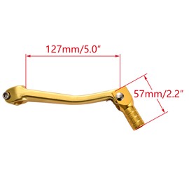WOOSTAR 2" Folding Gear Shifter Replacement for CRF50 CRF70 CRF XR50 XR70 50cc 70cc 90cc 110cc Dirt Pit Bike Gold