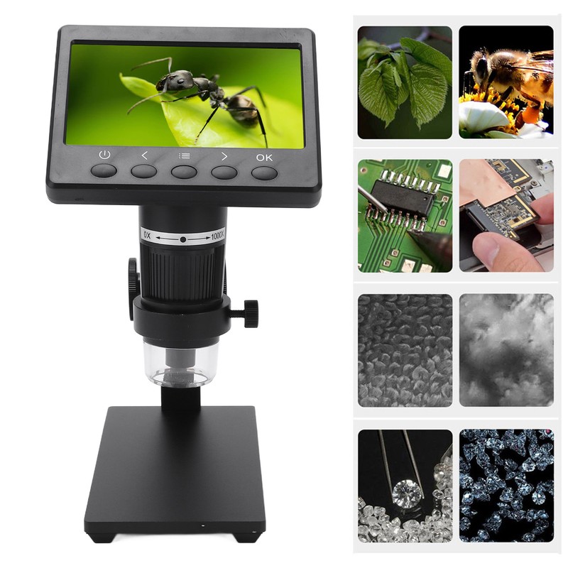 4.3in LCD Digital Microscope High Definition 1000X USB Video Microscopes