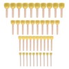 WAFJAMF 40-Pieces Assorted Size Round Sponges Brush Set, Paint Tools