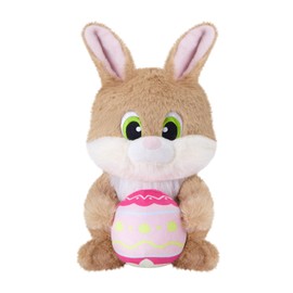 Ficlwigkis 25cm Easter Bunny Plush Toy with Decorated Egg – Stuffed Animal Rabbit Toys for Kids & Adults Easter Gifts for Kids