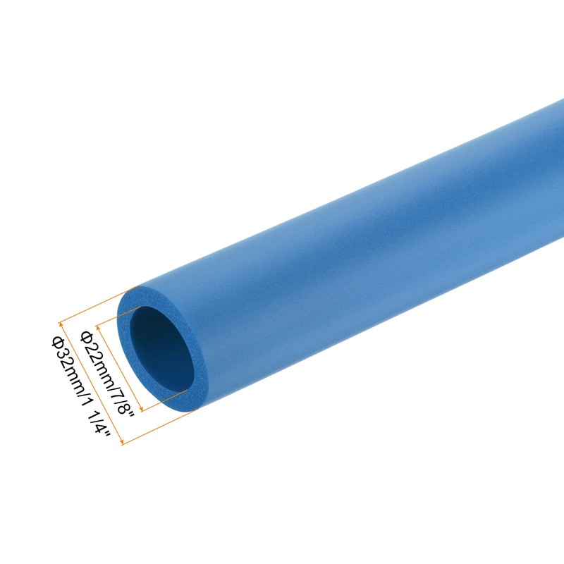 sourcing map 2pcs 0.3 Meter/1ft Pipe Insulation Tube 7/8"(22mm) ID