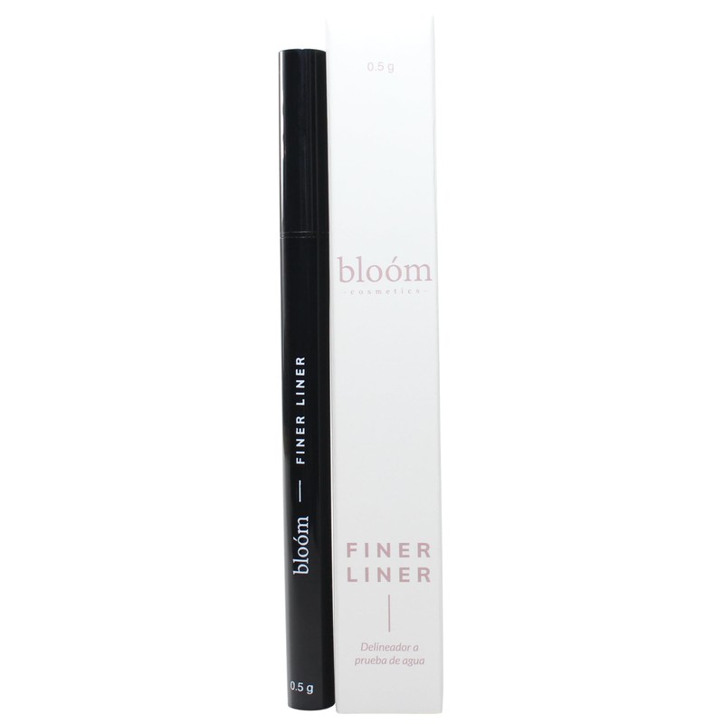 Finer Liner, Delineador de Ojos Negro Líquido Tipo Plumín Larga