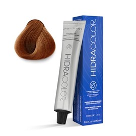 HIDRACOLOR - Tinte Permanente para Cabello Color 7.44 Rubio Cobrizo Profundo 90 ml, Cubre Canas, con Miel y Aloe Vera, Gran Duración y Humectación, Coloración Cabello, Sedosidad y Brillo