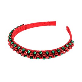 TQUXNGA Weihnachts-Stirnbänder mit Perlen, Haarreifen für Weihnachten, Kopfschmuck, Kostümparty, Zubehör