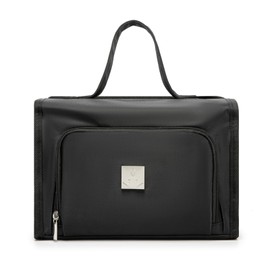 ROYALFAIR Roll Up Makeup Bag, Travel Toiletry Bag for Women with 4 Clear TSA Approved Pouches, Hanging Travel Organizer, Folding Cosmetic Bag for Men and Women, Blue, Roll Up Makeup Bag for Women With