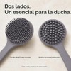 Estropajo de silicona para el cuerpo, cepillo de ducha de