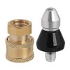 Pinafresa Sewer Cleaning Tool High-Pressure Nozzle, 1/4inch 1 Front 6