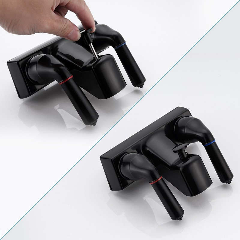 RV Shower Faucet with Handheld Showerhead & Hose, Non-Metallic ABS