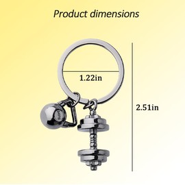 Gym Keychain Gifts for Gym Lovers Women Men Fitness Workout Gifts for Boys Girls Friends Christmas Gifts for Son Daughter Athletic Trainer Gifts for Dad Mom Fitness Motivation Gifts Dumbbell Keychain