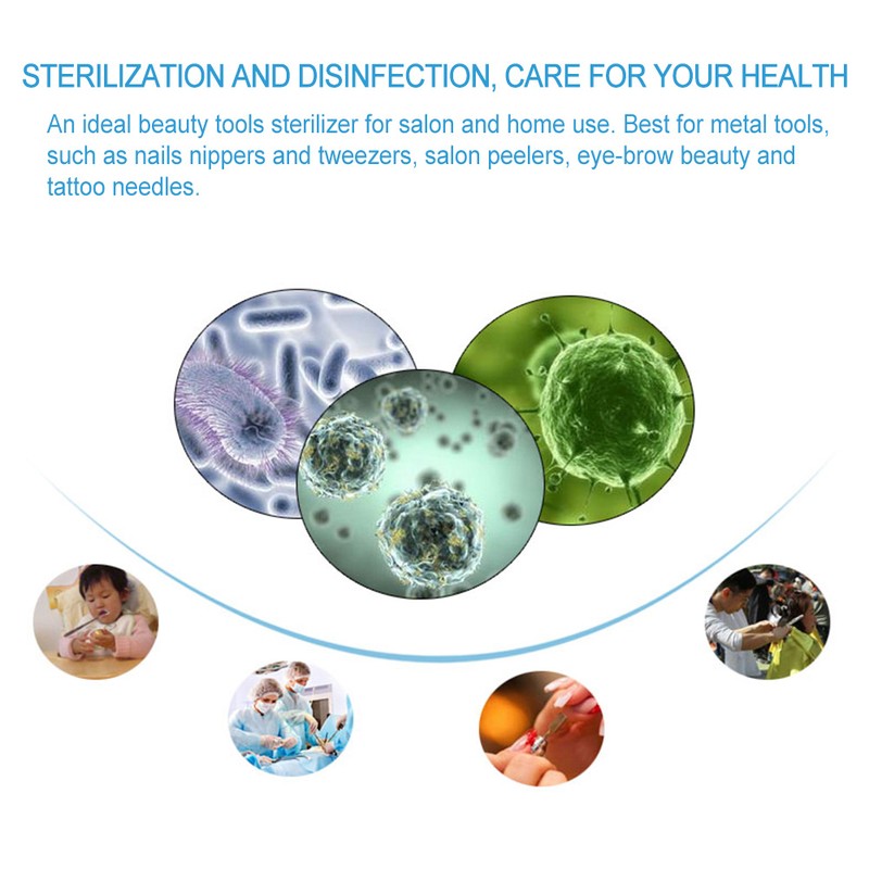 Scissor Tweezers Nail Art Disinfecting Machine Manicure Metal Tools Sterilizer