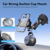 Suction Cup Car Phone Mount, 360°Rotating Car Phone Holder Video