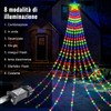 HELESIN Waterproof Christmas Tree Lighting with Stars, 2 m x