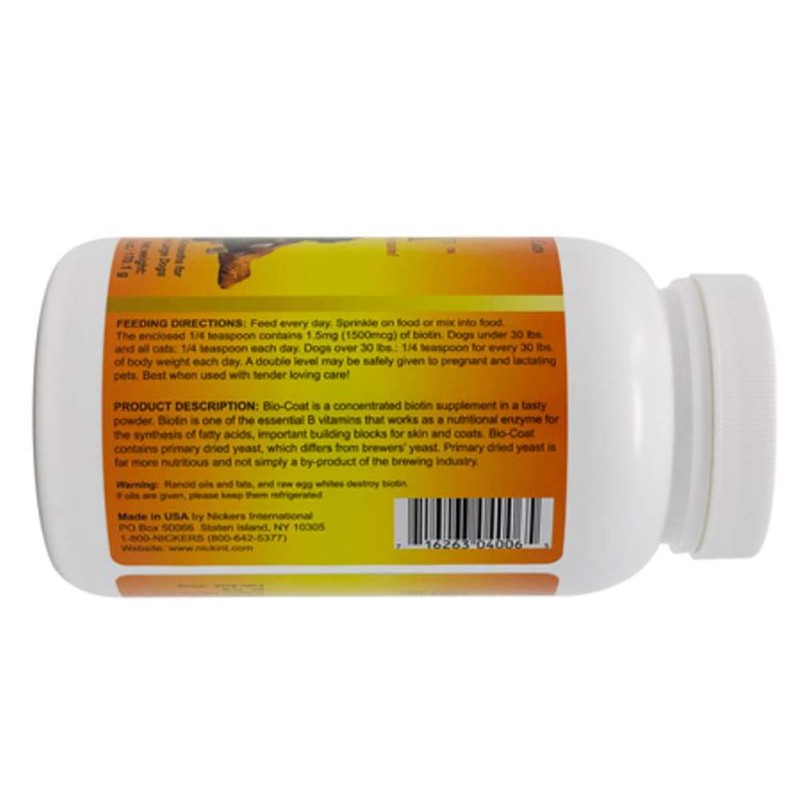 Nickers Bio Coat Concentrated Biotin Supplement - 6 oz