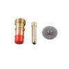 6PCS Torch Adapter Kit Ceramic Red Copper Welding Torch Mount