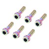 6PCS Bicycle Stem Bolt M5 X 16mm Titanium Alloy Waterproof