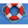 Hampton Nautical Vibrant with White Bands Life Ring Decoration, 6",