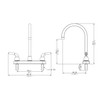 Pacific Bay Lynden Modern High Arc Kitchen Sink Faucet -