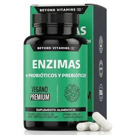 Enzimas Digestivas + Probióticos | Contiene 7 Enzimas Digestivas + Probióticos Lactobacillus acidophilus | Proteasa Lactasa Lipasa Bromelina Papaína |