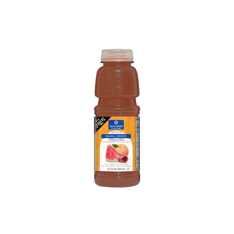 Langers Blue Zones Inspired Unsweetened Tea, Bergamot Black Tea with