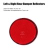 BMTick 1pcs Rear Right Circular Bumper Reflective Parking Lights Compatible