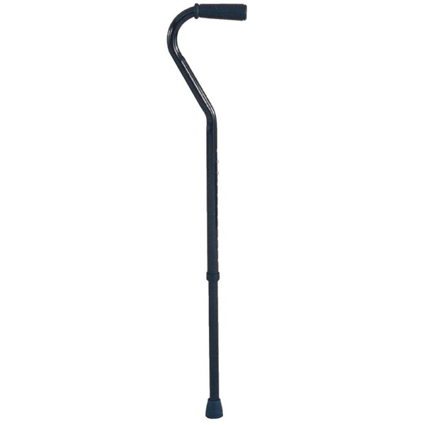 Days Steel Bariatric Offset Handle Adjustable Cane, Standard Size, Heavy Duty Walking Cane for Weight Bearing, Stable Cane, Rubber Foot Tip, Limited Mobility Aid for Elderly Individuals