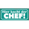 Ontrada Tin Sign Domed 27 x 10 cm "Hier kocht