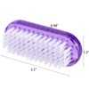 Nail Cleaning Brushes Plastic for Fingernails 2-Sided Non-Slip Nail Brushes