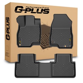 G-PLUS Floor Mats Compatible with Acura RDX 2019 2020 2021 2022 2023 2024 2025,All Weather Protection TPE Floor Liners 1st & 2nd Row Full Set Black