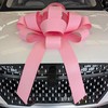 CarBowz Big Pink Car Bow, Giant 30" Bow, Non Scratch