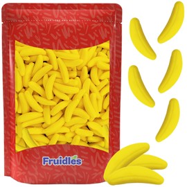 Fruidles Original Banana Gummy Candy, Delicious Sugar Coated Fruit Flavors Gummies (Half-Pound)