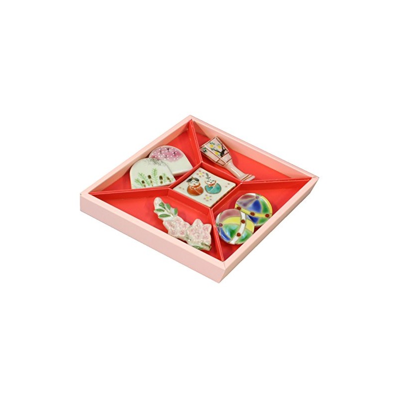 京焼 清水焼 箸置 京のひなまつり HKH452 5個セット