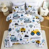 NTBED Construction Truck Twin Comforter Set for Boys Kids Forest